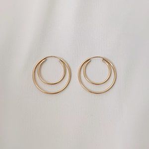 Emily Double Hoop Earrings